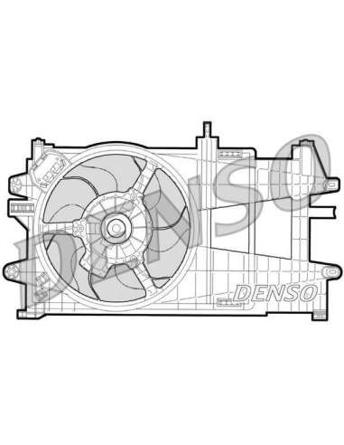 Ventilador, refrigeración del motor Nps DER09033 - DER09033 DENSO MOTO FAN