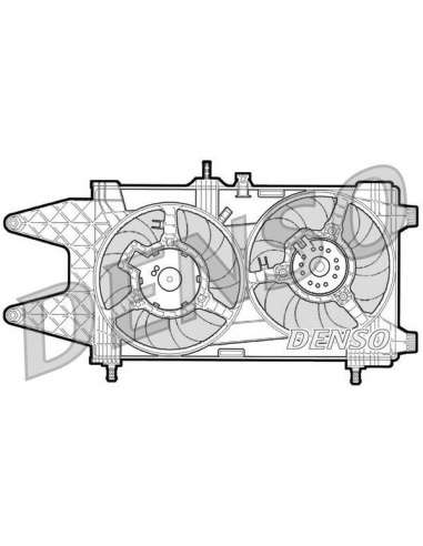 Ventilador, refrigeración del motor Nps DER09037 - DER09037 DENSO MOTO FAN