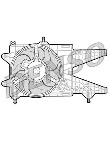 Ventilador, refrigeración del motor Nps DER09038 - DER09038 DENSO MOTO FAN
