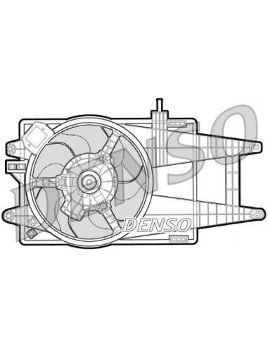 Ventilador, refrigeración del motor Nps DER09040 - DER09040 DENSO MOTO FAN