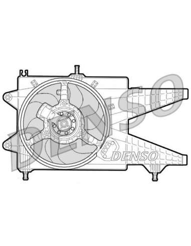 Ventilador, refrigeración del motor Nps DER09041 - DER09041 DENSO MOTO FAN