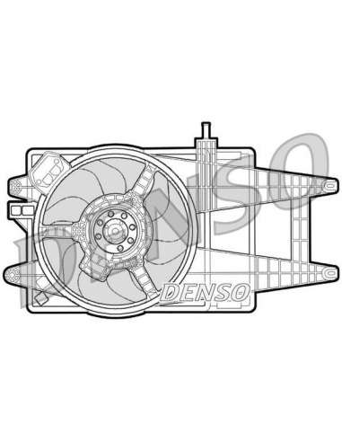 Ventilador, refrigeración del motor Nps DER09042 - DER09042 DENSO MOTO FAN