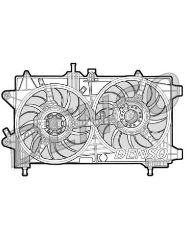 Ventilador, refrigeración del motor Nps DER09043 - DER09043 DENSO MOTO FAN