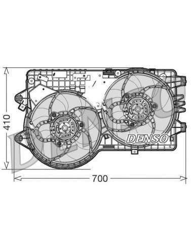 Ventilador, refrigeración del motor Nps DER09067 - DER09067 DENSO MOTO FAN