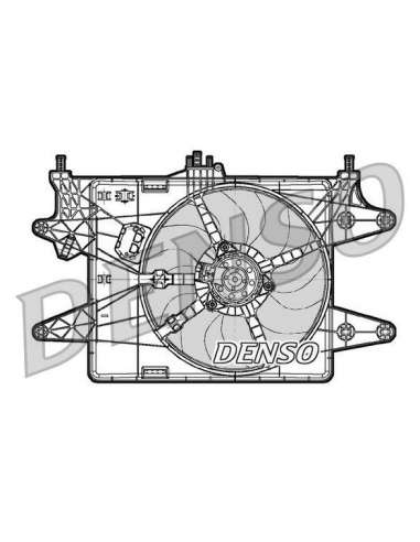 Ventilador, refrigeración del motor Nps DER09082 - DER09082 DENSO MOTO FAN