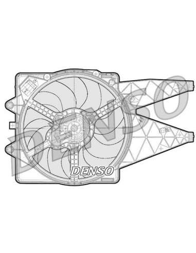 Ventilador, refrigeración del motor Nps DER09091 - DER09091 DENSO MOTO FAN
