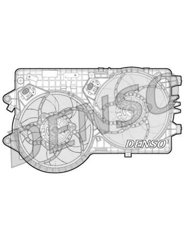 Ventilador, refrigeración del motor Nps DER09093 - DER09093 DENSO MOTO FAN