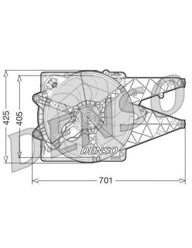 Ventilador, refrigeración del motor Nps DER09100 - DER09100 NPS DENSOMOTOFAN