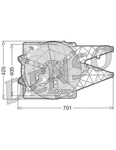 Ventilador, refrigeración del motor Nps DER09101 - DER09101 NPS DENSOMOTOFAN