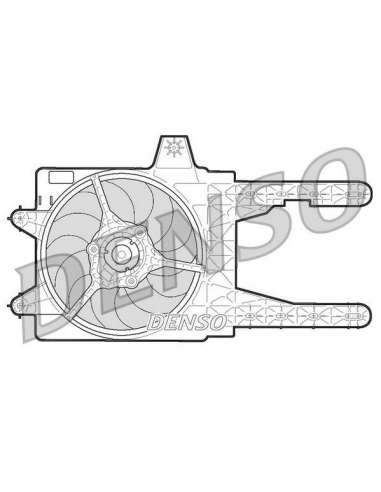 Ventilador, refrigeración del motor Nps DER09245 - DER09245 DENSO MOTO FAN