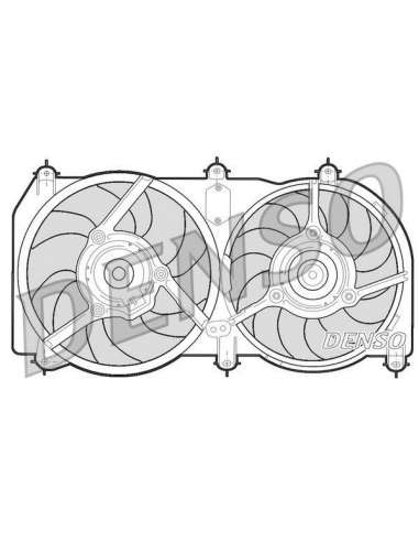 Ventilador, refrigeración del motor Nps DER09246 - DER09246 DENSO MOTO FAN