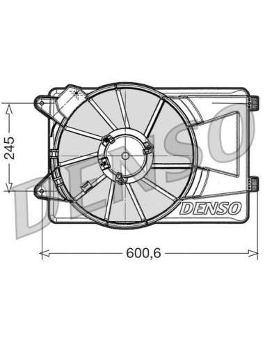 Ventilador, refrigeración del motor Nps DER09305 - DER09305 DENSO MOTO FAN