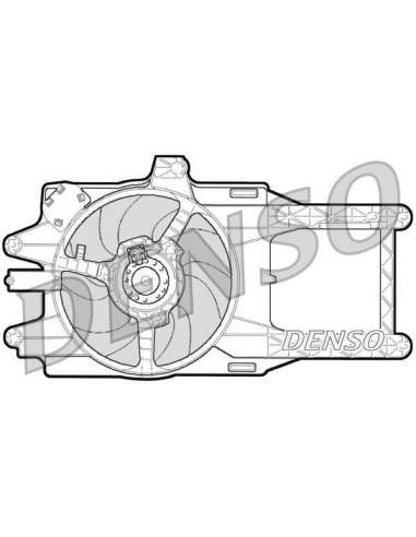 Ventilador, refrigeración del motor Nps DER13001 - DER13001 DENSO MOTO FAN