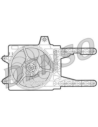 Ventilador, refrigeración del motor Nps DER13006 - DER13006 DENSO MOTO FAN
