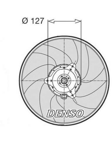 Ventilador, refrigeración del motor Nps DER21003 - DER21003 NPS DENSOMOTOFAN