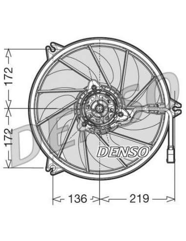 Ventilador, refrigeración del motor Nps DER21007 - DER21007 NPS DENSOMOTOFAN