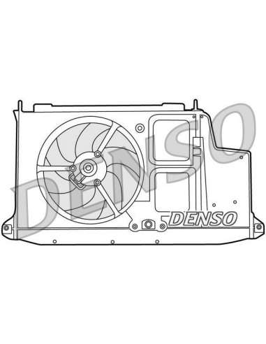 Ventilador, refrigeración del motor Nps DER21012 - DER21012 NPS DENSOMOTOFAN