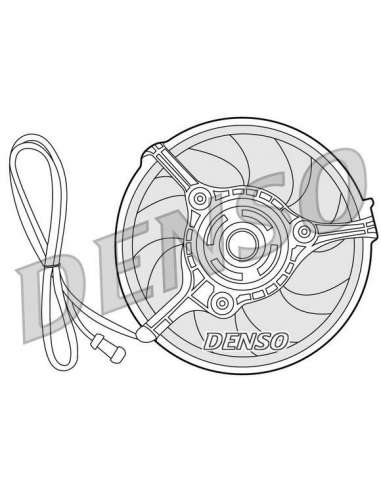 Ventilador, refrigeración del motor Nps DER32008 - DER32008 DENSO MOTO FAN