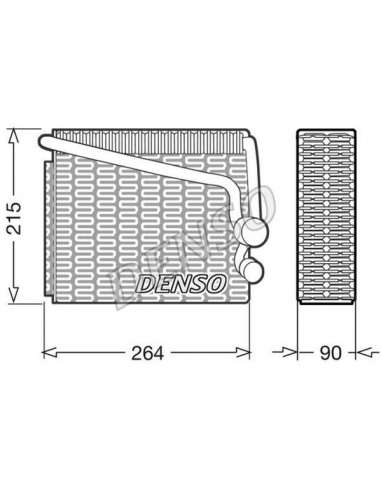 Evaporador, aire acondicionado Nps DEV01001 - DEV01001 NPS DENSOEVAPORATOR BEHR HELLA SERVICE  PREMIUM LINE 