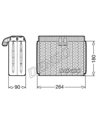 Evaporador, aire acondicionado Nps DEV01002 - DEV01002 NPS DENSOEVAPORATOR BEHR HELLA SERVICE  PREMIUM LINE 