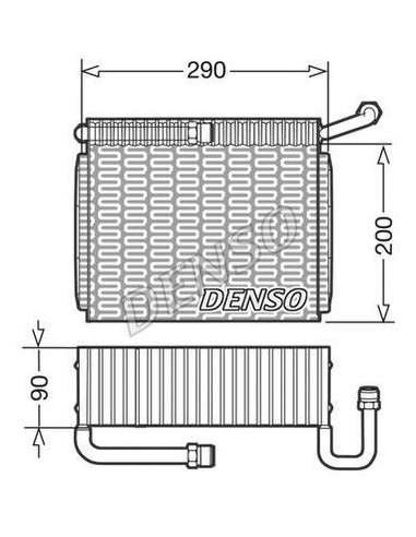 Evaporador, aire acondicionado Nps DEV01005 - DEV01005 NPS DENSOEVAPORATOR BEHR HELLA SERVICE  PREMIUM LINE 