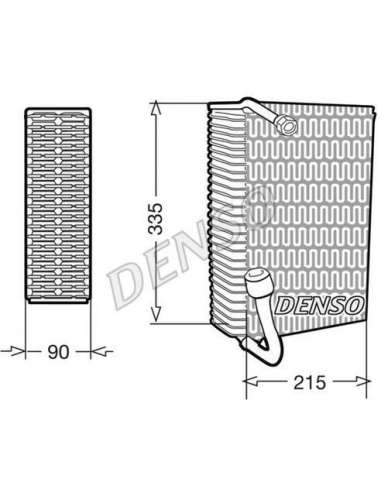 Evaporador, aire acondicionado Nps DEV02005 - DEV02005 DENSO EVAPORATOR BEHR HELLA SERVICE  PREMIUM LINE 