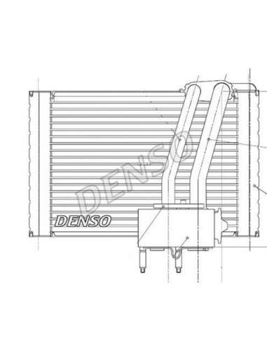 Evaporador, aire acondicionado Nps DEV07005 - DEV07005 DENSO EVAPORATOR BEHR HELLA SERVICE  PREMIUM LINE 