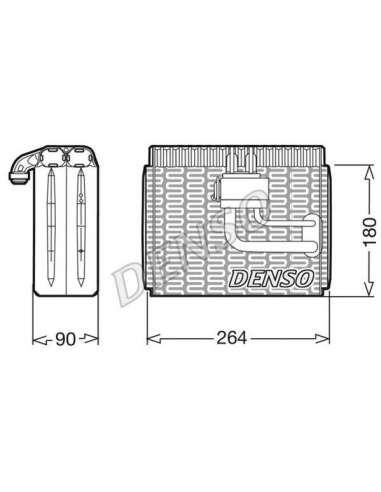 Evaporador, aire acondicionado Nps DEV09004 - DEV09004 DENSO EVAPORATOR BEHR HELLA SERVICE  PREMIUM LINE 