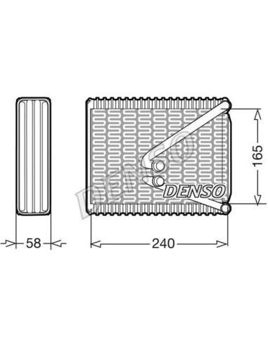 Evaporador, aire acondicionado Nps DEV09010 - DEV09010 NPS DENSOEVAPORATOR BEHR HELLA SERVICE  PREMIUM LINE 