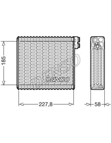 Evaporador, aire acondicionado Nps DEV09011 - DEV09011 DENSO EVAPORATOR BEHR HELLA SERVICE  PREMIUM LINE 