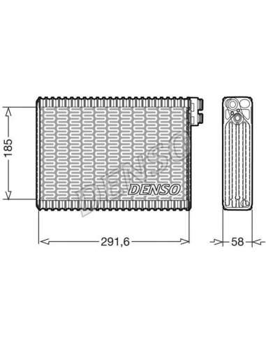 Evaporador, aire acondicionado Nps DEV09013 - DEV09013 DENSO EVAPORATOR BEHR HELLA SERVICE  PREMIUM LINE 