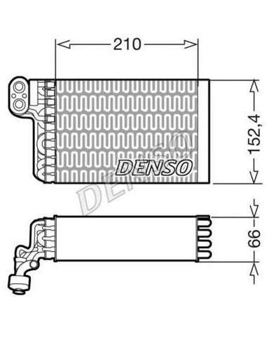 Evaporador, aire acondicionado Nps DEV09015 - DEV09015 DENSO EVAPORATOR BEHR HELLA SERVICE  PREMIUM LINE 