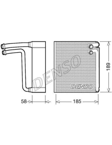 Evaporador, aire acondicionado Nps DEV09025 - DEV09025 DENSO EVAPORATOR BEHR HELLA SERVICE  PREMIUM LINE 