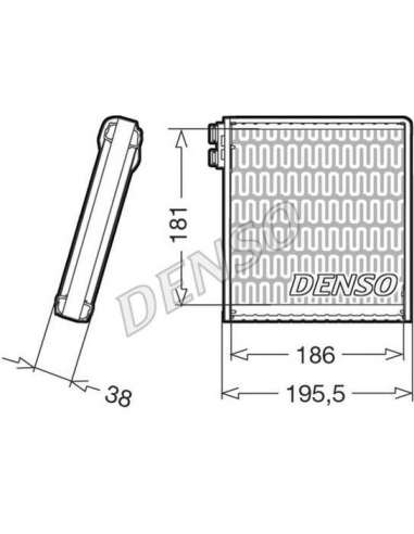 Evaporador, aire acondicionado Nps DEV09103 - DEV09103 NPS DENSOEVAPORATOR BEHR HELLA SERVICE  PREMIUM LINE 