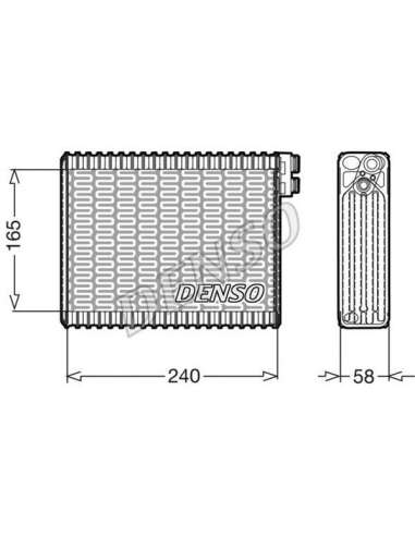 Evaporador, aire acondicionado Nps DEV21004 - DEV21004 NPS DENSOEVAPORATOR BEHR HELLA SERVICE  PREMIUM LINE 