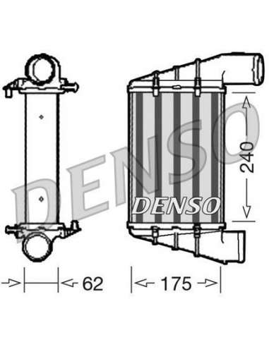 Radiador de aire de admisión Nps DIT02001 - DIT02001 DENSOINTERCOOLER