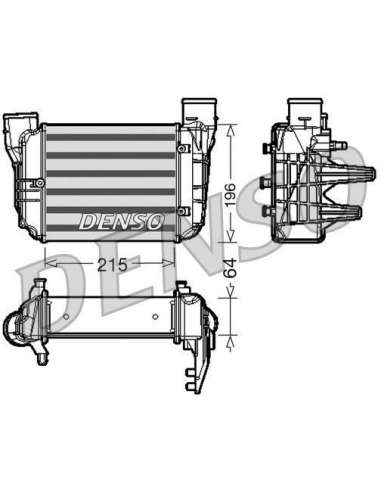 Radiador de aire de admisión Nps DIT02002 - DIT02002 DENSOINTERCOOLER