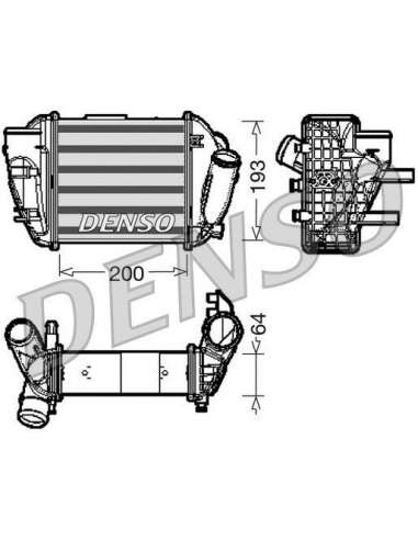 Radiador de aire de admisión Izq. Nps DIT02005 - DIT02005 DENSOINTERCOOLER