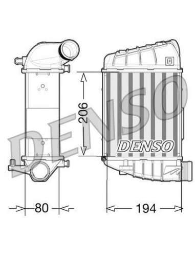 Radiador de aire de admisión Der. Nps DIT02028 - DIT02028 DENSOINTERCOOLER