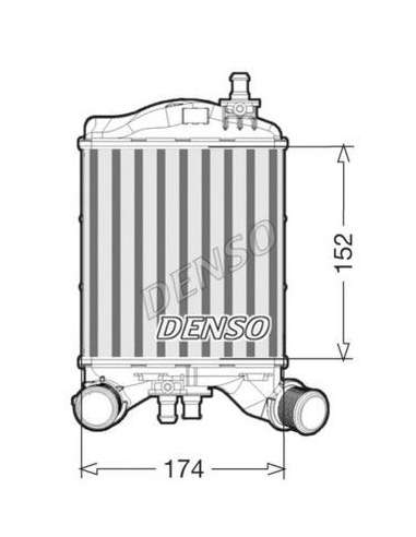 Radiador de aire de admisión Der. Nps DIT09111 - DIT09111 DENSOINTERCOOLER