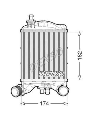 Radiador de aire de admisión Izq. Nps DIT09112 - DIT09112 DENSOINTERCOOLER