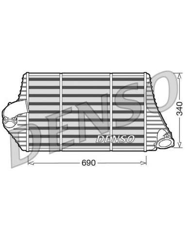 Radiador de aire de admisión Nps DIT23001 - DIT23001 DENSOINTERCOOLER