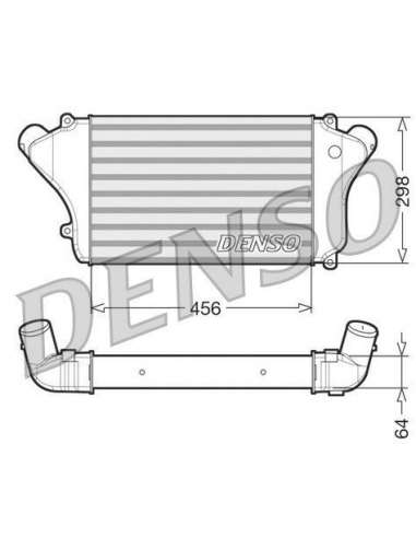 Radiador de aire de admisión Nps DIT45004 - DIT45004 DENSOINTERCOOLER