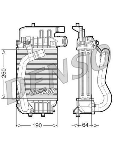 Radiador de aire de admisión Nps DIT50004 - DIT50004 DENSOINTERCOOLER