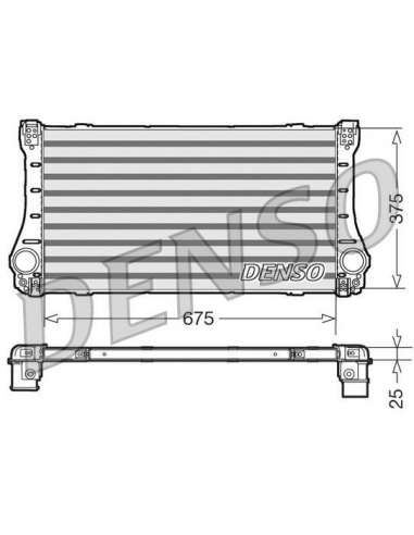 Radiador de aire de admisión Nps DIT50005 - DIT50005 DENSOINTERCOOLER