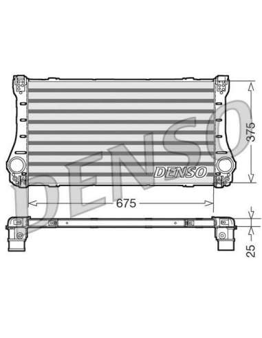 Radiador de aire de admisión Nps DIT50006 - DIT50006 DENSOINTERCOOLER