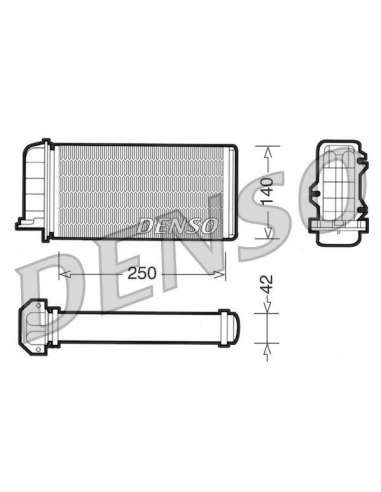 Radiador de calefacción Nps DRR09002 - DRR09002 DENSOHEATINGRADIATOR MEYLE-ORIGINAL Quality