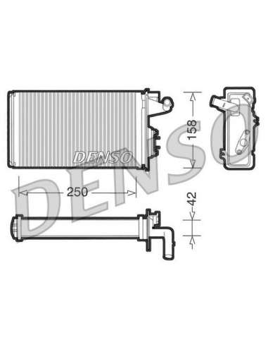 Radiador de calefacción Nps DRR09010 - DRR09010 NPS DENSOHEATINGRADIATOR MEYLE-ORIGINAL Quality