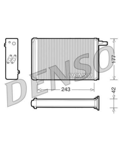 Radiador de calefacción Nps DRR09030 - DRR09030 DENSOHEATINGRADIATOR MEYLE-ORIGINAL Quality