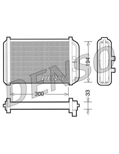 Radiador de calefacción Nps DRR09033 - DRR09033 DENSOHEATINGRADIATOR MEYLE-ORIGINAL Quality